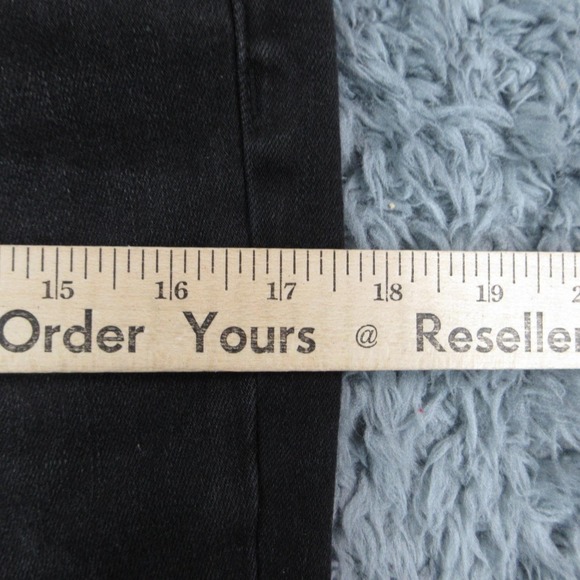 VERVET Jeans Womens 31 Black Bella High Rise Flare Frayed Hem 30x27* V2520N NWT - Picture 5 of 16